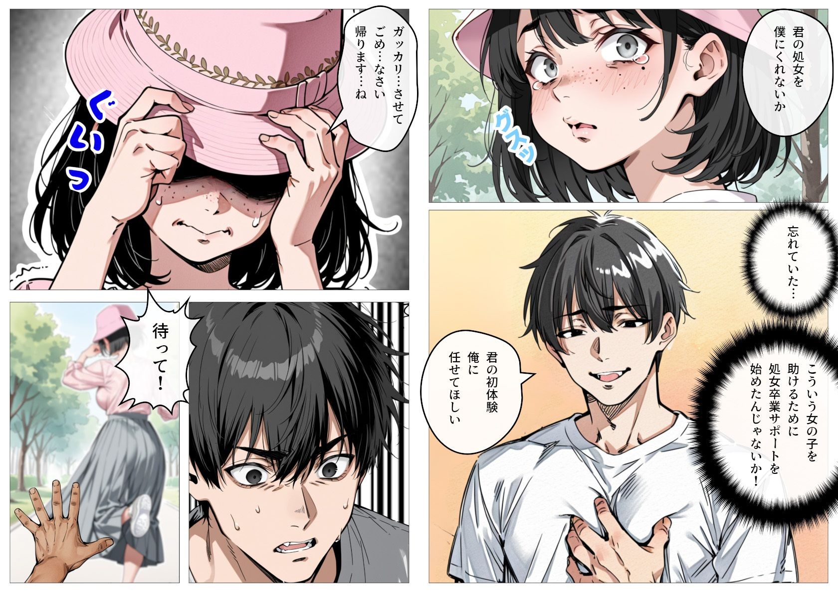 無料エロ漫画 処女卒業サポート
