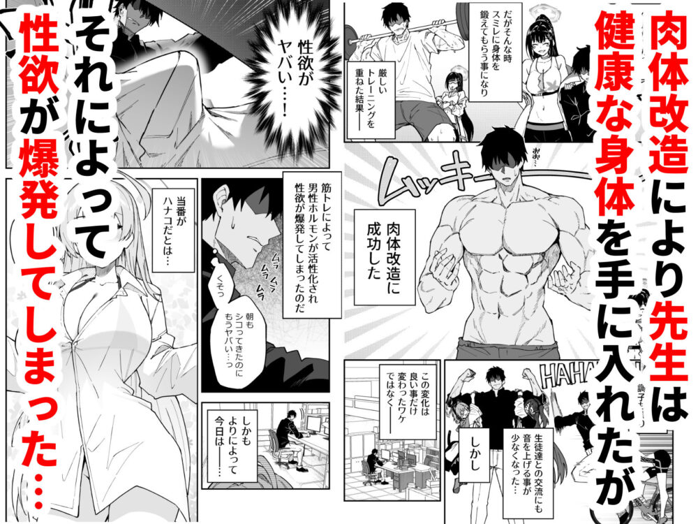 生徒達と仲良くブルアカ総集編【しゅにち】wnacg・rawやHitomiで無料で読める?